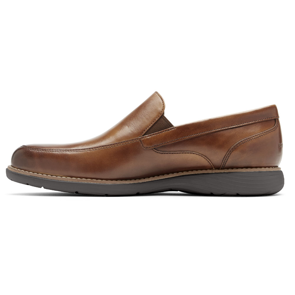 Rockport Singapore Mens Loafers - Garett Venetian Brown - MN0967258